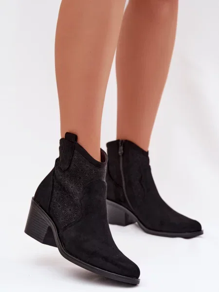 Kotníkové boty S. Barski černé