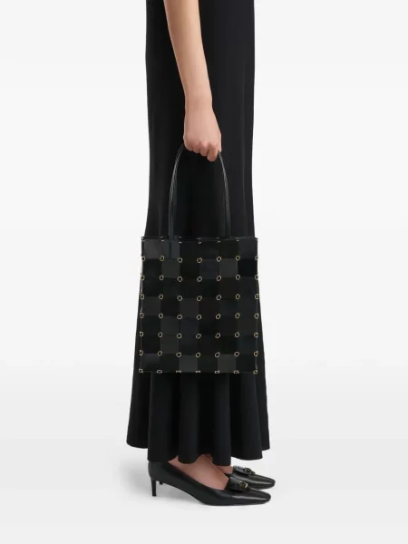 Geantă shopper Khaite negru