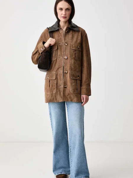 Замшевая короткая куртка Pedro Del Hierro