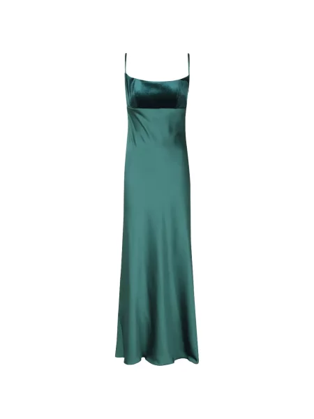 Rochie maxi Alessandro Legora din satin verde