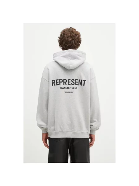 Bluza z kapturem Represent z kapturem szara