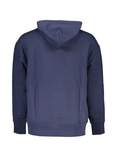 Majica s kapuljačom Tommy Jeans s autogramom plava