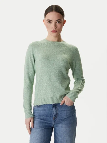 VERO MODA Sveter VMDOFFY melírovaná zelená