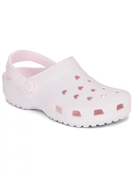 Szív mintás klasszikus félcipő Crocs rózsaszín