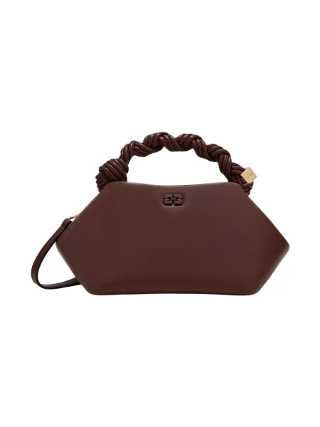 Torebka crossbody Ganni brązowa