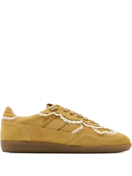 Sneakerși Alohas din piele de căprioară galben