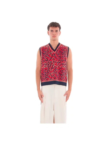 Kamizelka Adidas wełniana czerwona