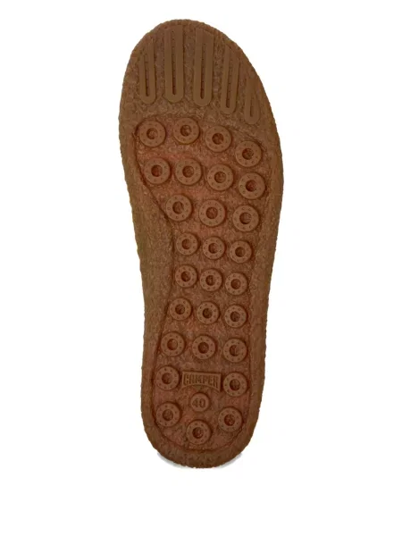 Botine Camper cu șireturi din piele de căprioară roșu