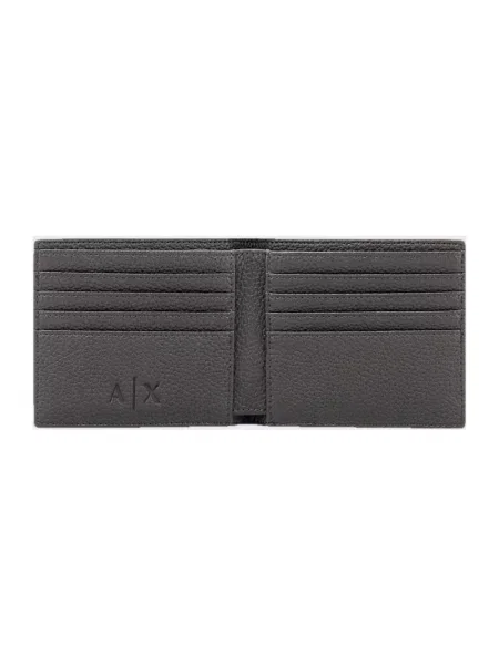 Portfel Armani Exchange skórzany szary