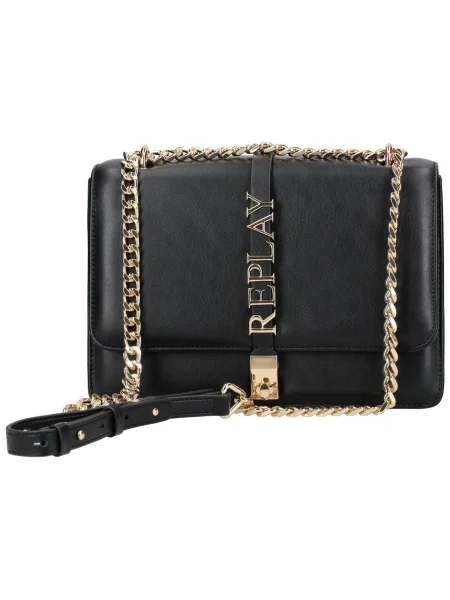 REPLAY Torba za čez ramo zlata črna