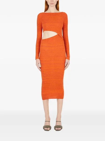 Rochie midi Wynn Hamlyn portocaliu