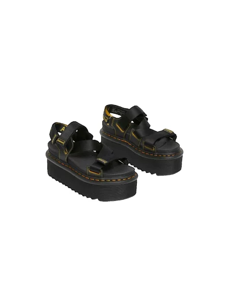 Pantofi Dr. Martens cu bretele cu autograf negru
