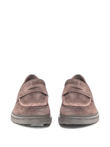 Pantofi loafer Sturlini Firenze din piele de căprioară maro