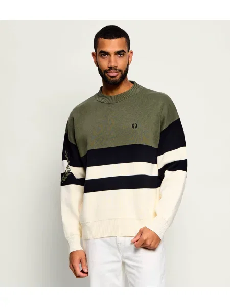 Fred Perry Pulover | Relaxed fit verde