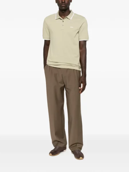 Tricou polo Boss cu imagine verde