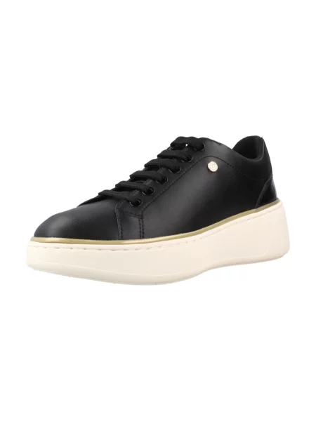 Sneakersy Geox na platformie czarne