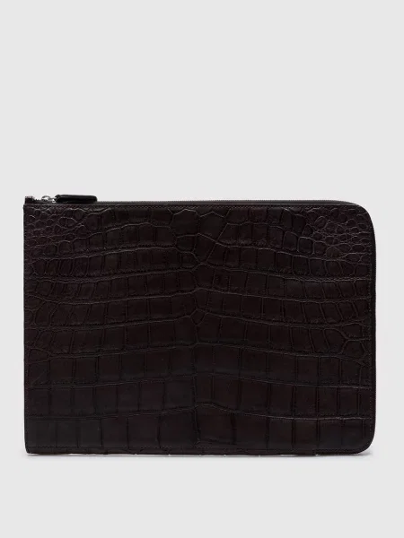 Шкіряна сумка Vaccari коричнева