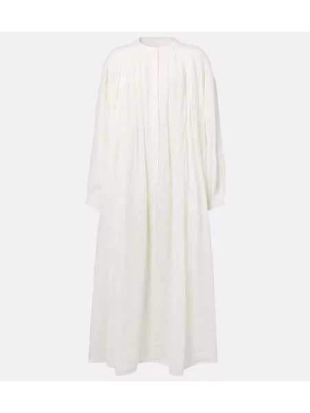 Maksi sukienka maxi Róhe garniturowa biała