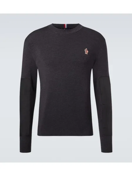 Volneni pulover Moncler Grenoble siva
