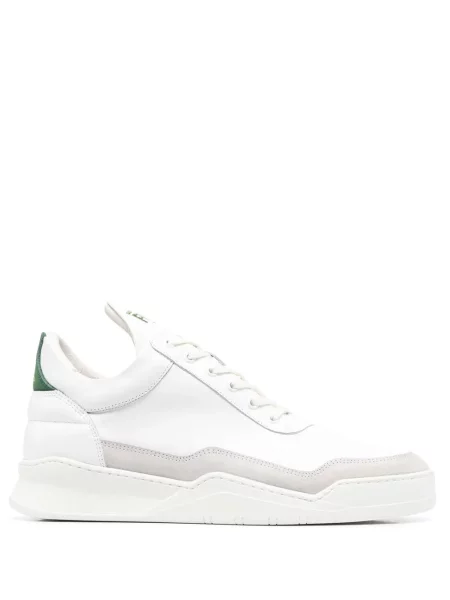 Sneakerși Filling Pieces din piele alb