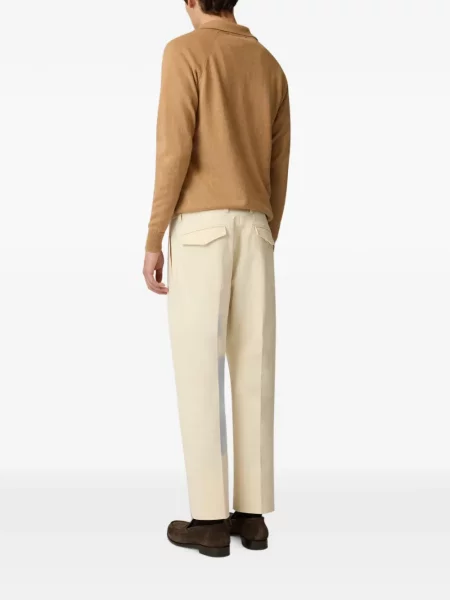 Pantaloni Lardini fără toc din țesătură twill