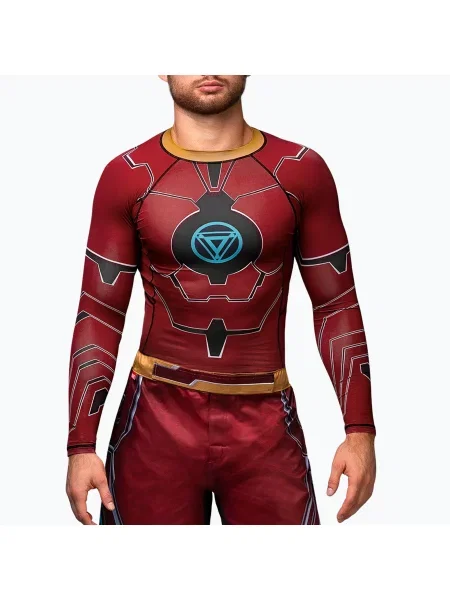 Rashguard longsleeve Hayabusa Marvel's Iron Man red czerwony