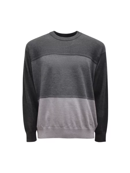 Sweter Emporio Armani wełniany szary