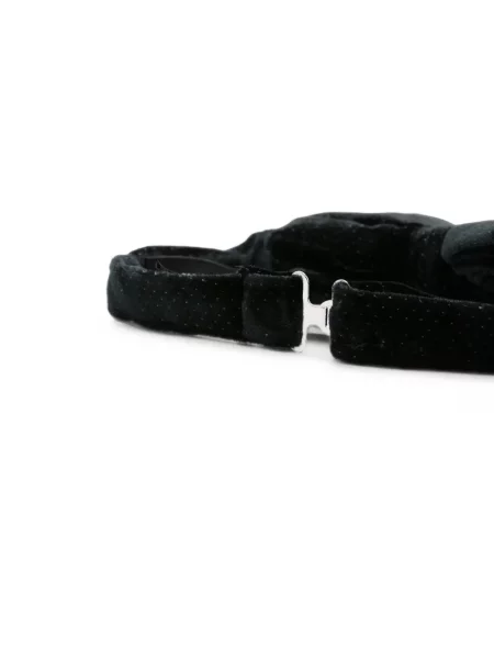 Cravată Giorgio Armani cu funde de catifea negru