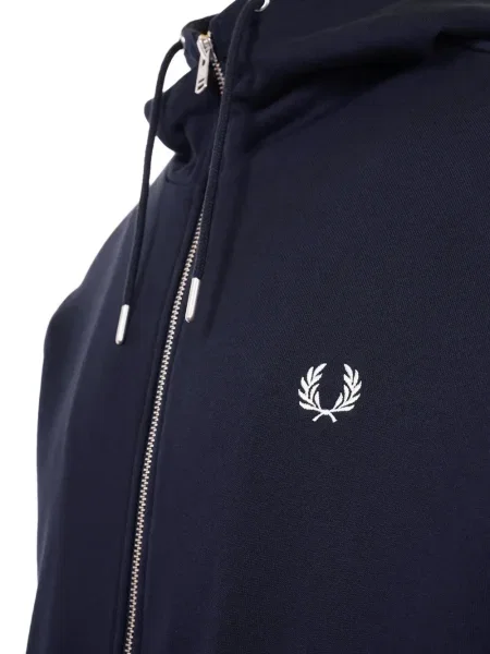 Hanorac cu glugă Fred Perry cu glugă albastru