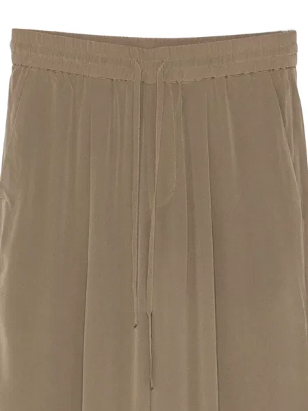 Hedvábné kalhoty Jacob Lee zelené