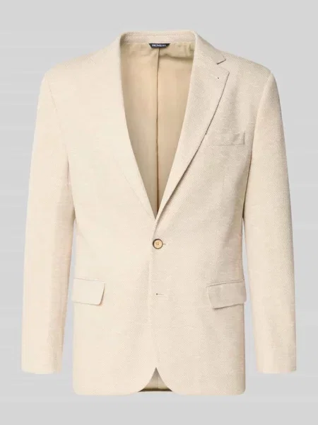 Marynarka na 2 o kroju slim fit z kieszenią z patką Mcneal beżowa