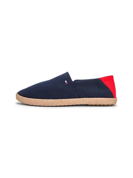 TOMMY HILFIGER Espadrile albastru închis roșu