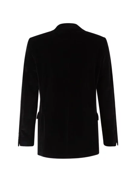 Geacă Canali de catifea cu rever negru