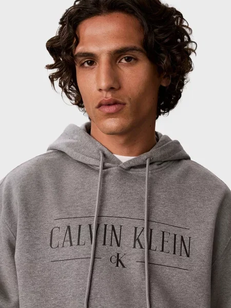 Худи Calvin Klein Jeans серое