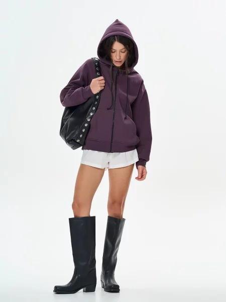 Худі Роза бавовна/поліестер фіолетовий