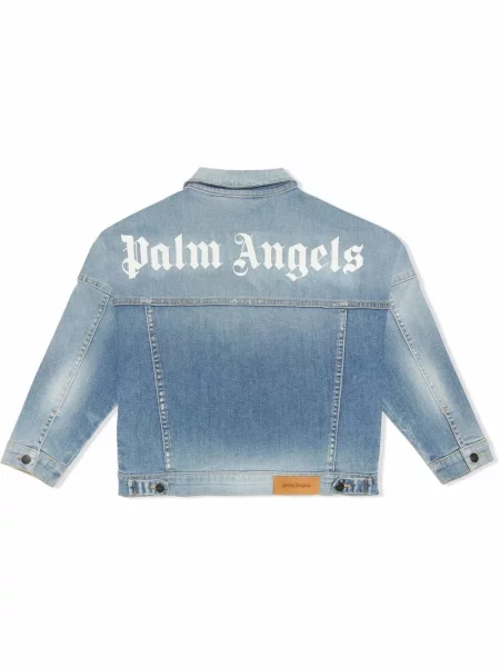 Kurtka jeansowa dziecięca Palm Angels niebieska
