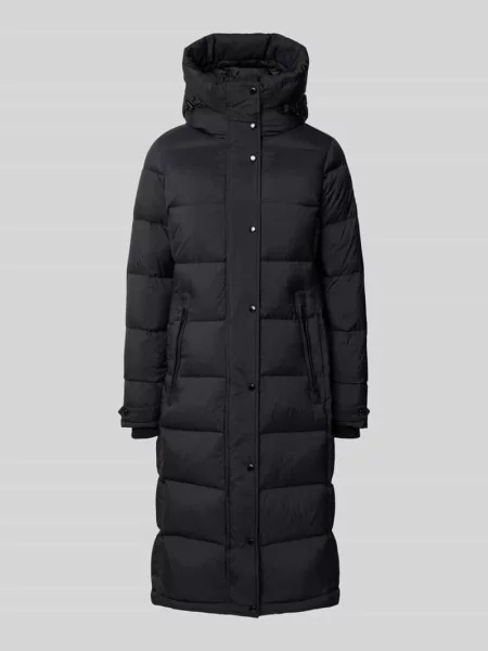 Płaszcz pikowany z kapturem model ‘Falcon’ Rock'n Blue czarny