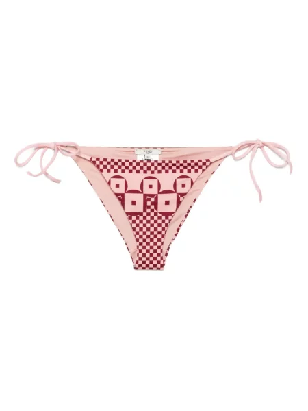 Bikini Fendi cu imagine cu imprimeu geometric roz