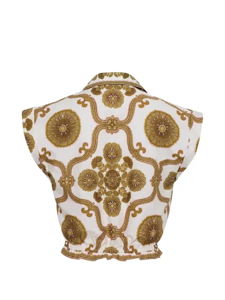 Cămașă Cara Cara cu model floral cu imagine alb
