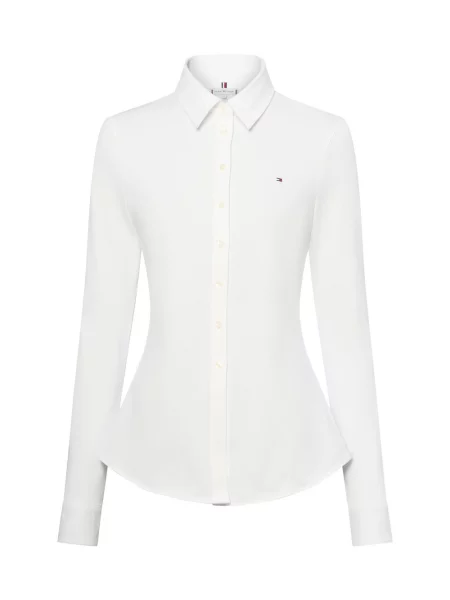 Tommy Hilfiger koszula slim z kołnierzykiem klasycznym biały