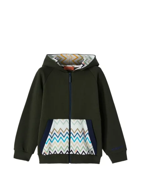 Bluza z kapturem dziecięca Missoni zielona