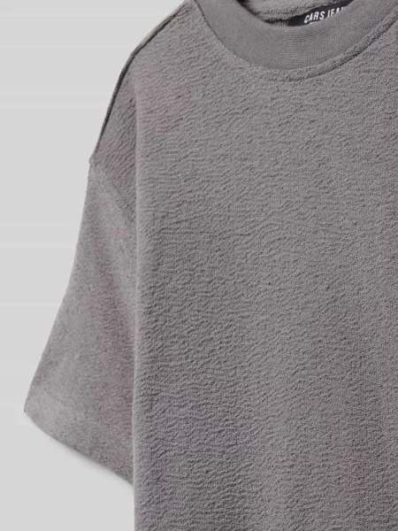 Damski t-shirt o kroju regular fit z fakturowanym wzorem model Farno' Cars Jeans