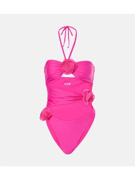 Costum de baie Same cu model floral roz