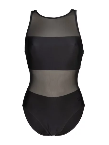 ARENA Costum de baie sport MESH PANELS VENT BACK' negru