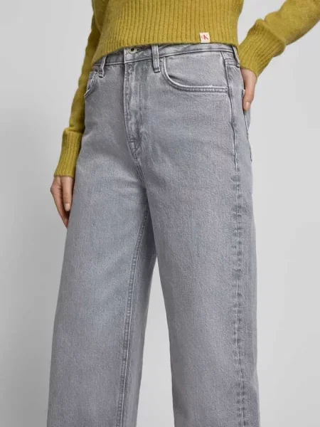 Jeansy o kroju straight leg z 5 model ‘LEXA’ Pepe Jeans szare