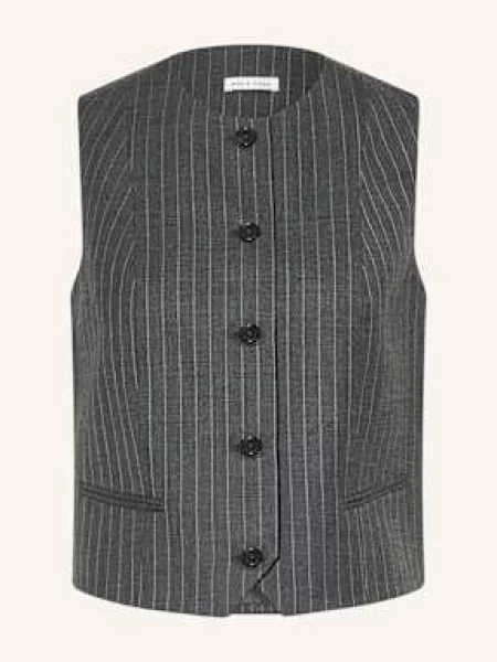 Mrs & Hugs Kamizelka Typu Blezer grau biała