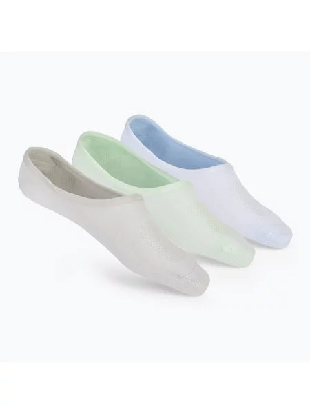 Шкарпетки SKECHERS Non Terry No Show Liner 3 пари blue/green сині