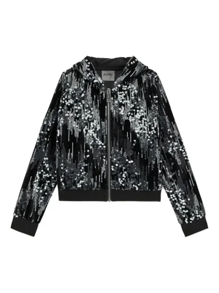Bluza z kapturem dziecięca Guess czarna
