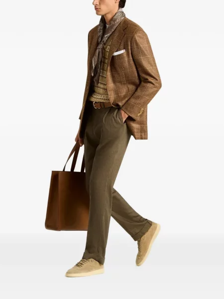 Pantaloni Kiton maro