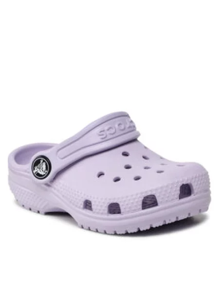 Dětské pantofle Crocs fialové
